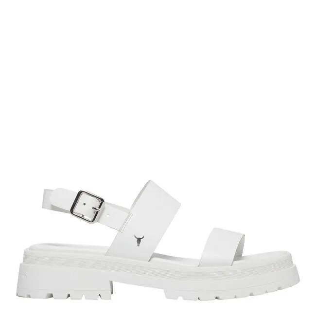 Women Loyalty White Leather Sandals Windsor Smith Sandals