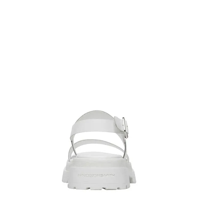 Women Loyalty White Leather Sandals Windsor Smith Sandals