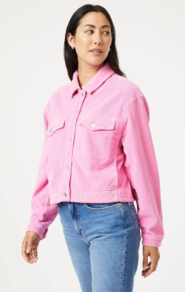 Women Maren Crop Jacket In Pink Cord Mavi Jeans Jackets Women Maren Crop Jacket In Pink Cord Mavi Jeans Jackets