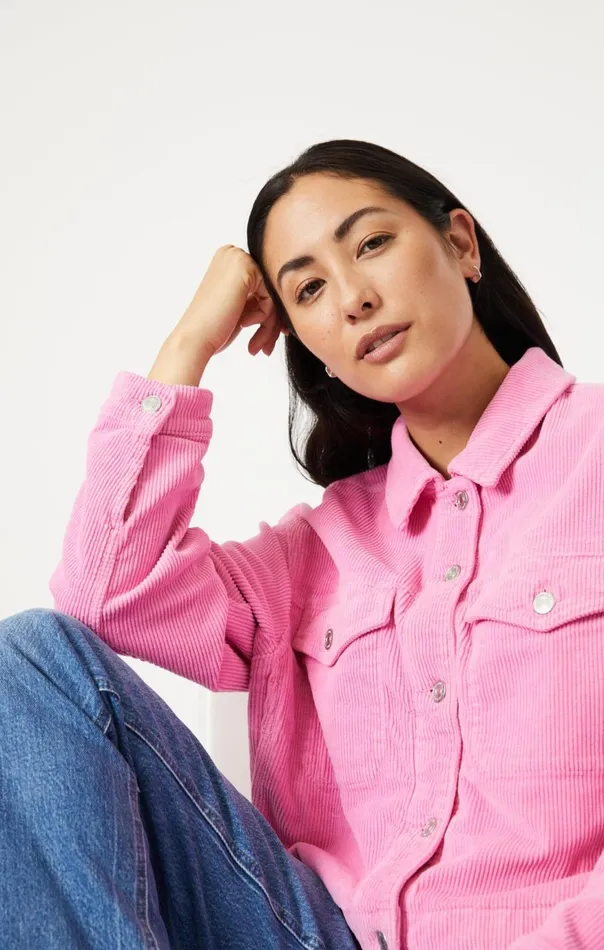 Women Maren Crop Jacket In Pink Cord Mavi Jeans Jackets Women Maren Crop Jacket In Pink Cord Mavi Jeans Jackets