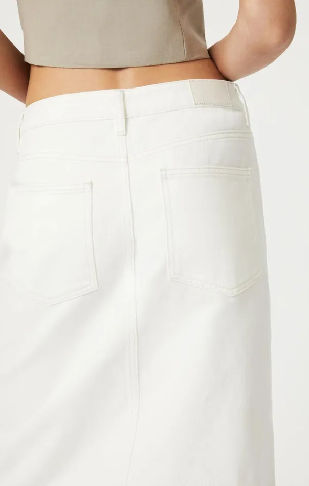 Women Marin Skirt In Off White Denim Mavi Jeans Dresses and Skirts Women Marin Skirt In Off White Denim Mavi Jeans Dresses and Skirts