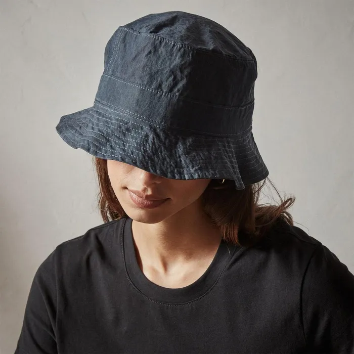 WomenMen Hats James Perse Cotton Metal Poplin Bucket Hat Maine Pigment