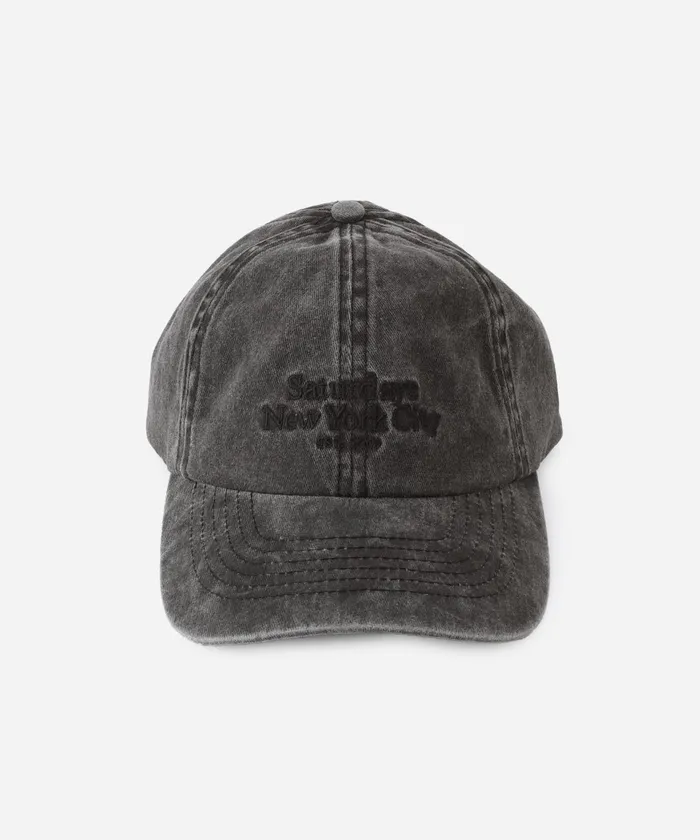 WomenMen Saturdays NYC Hats Abie Pigment Dyed Cotton Hat Black WomenMen Saturdays NYC Hats Abie Pigment Dyed Cotton Hat Black