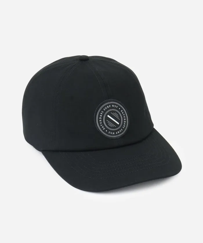 WomenMen Saturdays NYC Hats Slash Badge Abie Dad Hat Black