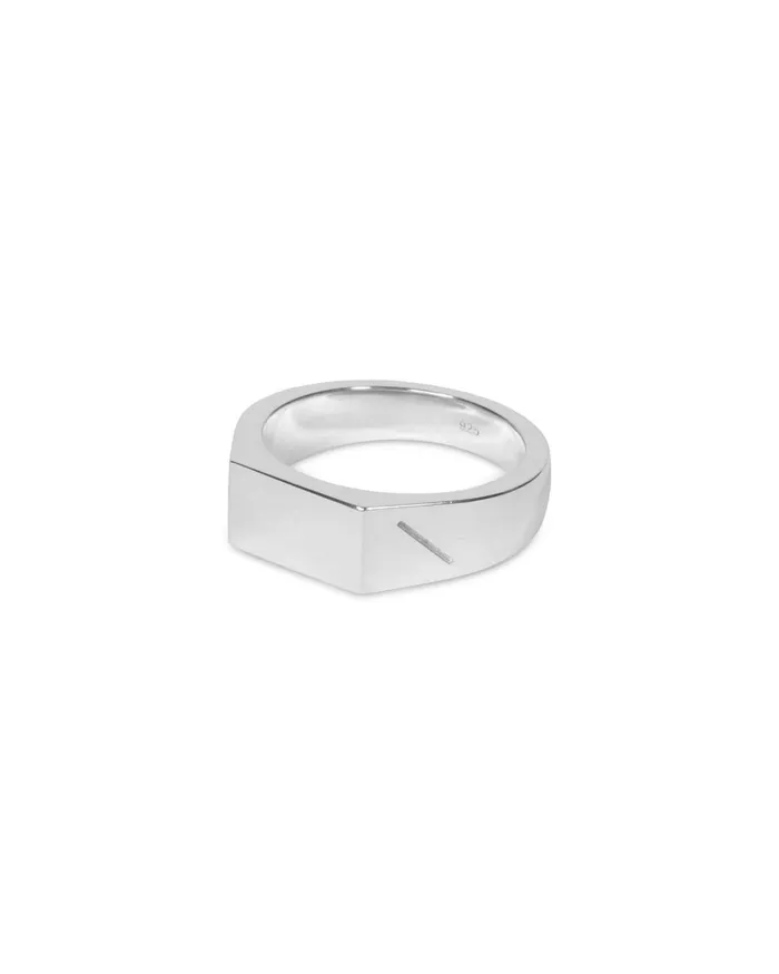 WomenMen Saturdays NYC Jewelry Cameron Studio X SNYC Signet Ring Silver WomenMen Saturdays NYC Jewelry Cameron Studio X SNYC Signet Ring Silver