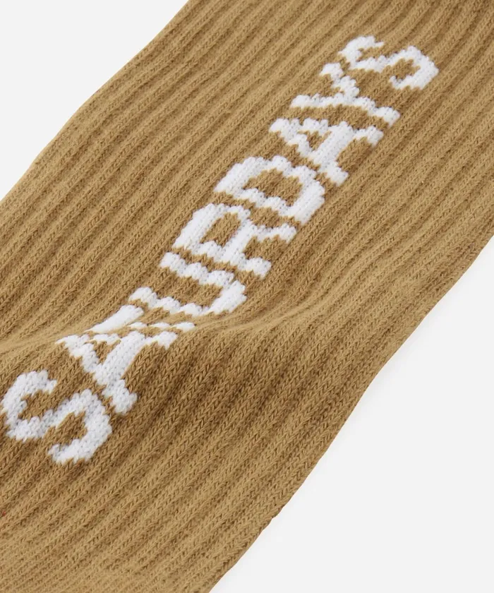 WomenMen Saturdays NYC Socks Logo Sock Camel WomenMen Saturdays NYC Socks Logo Sock Camel