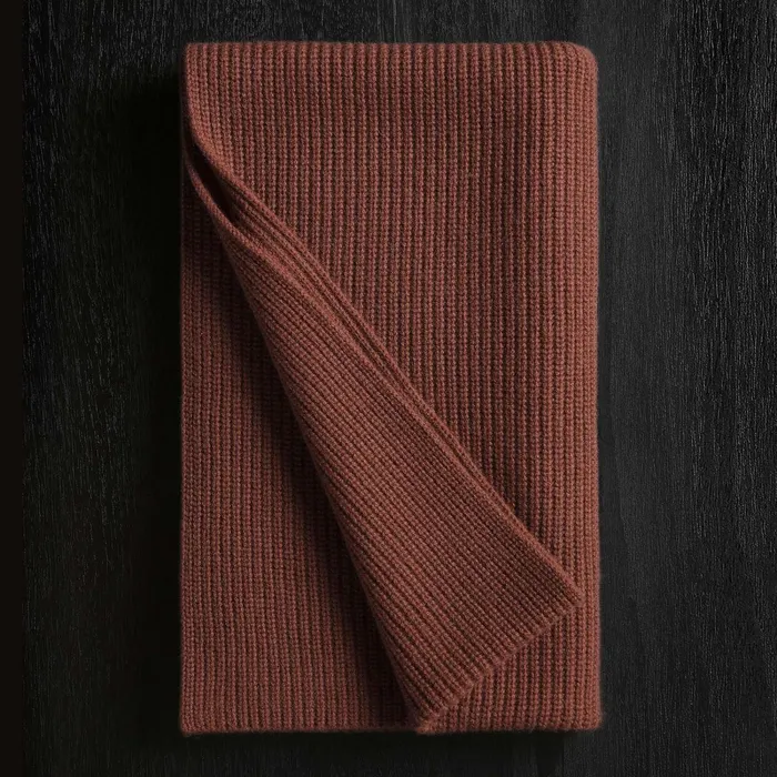 WomenMen Scarves James Perse Thermal Cashmere Scarf Goji