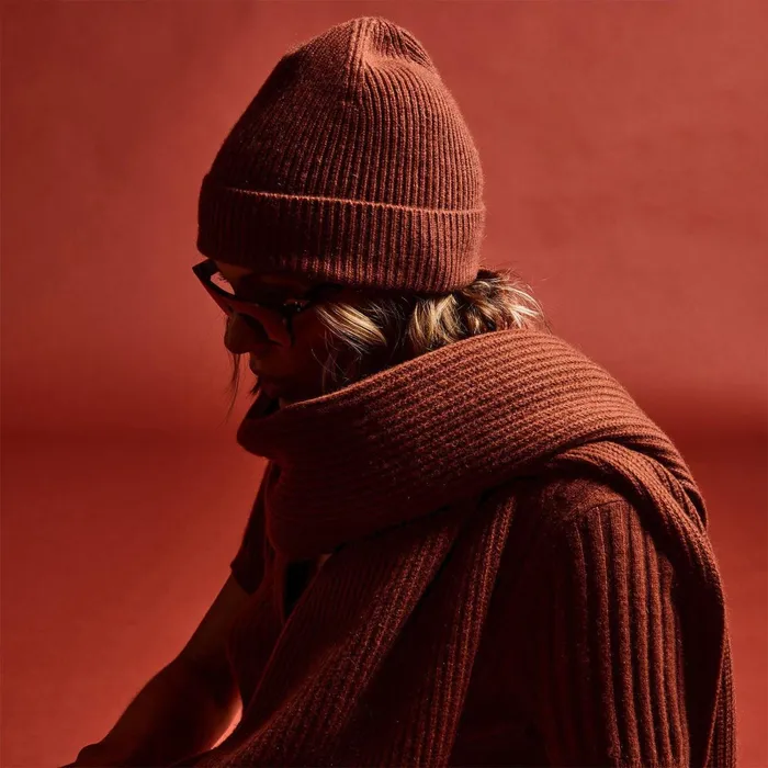 WomenMen Scarves James Perse Thermal Cashmere Scarf Goji