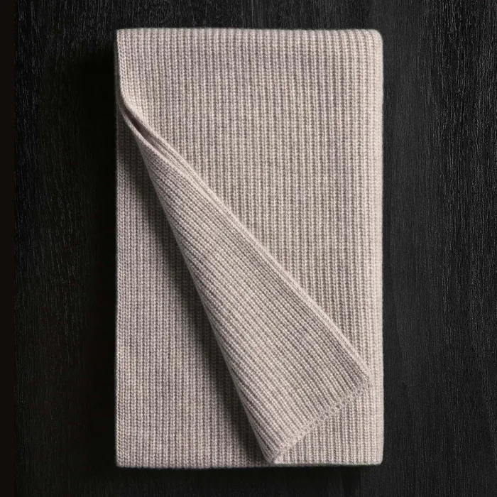 WomenMen Scarves James Perse Thermal Cashmere Scarf Stone