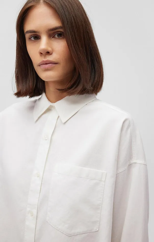 Women One Pocket ButtonUp Shirt In White Mavi Jeans Shirts Women One Pocket ButtonUp Shirt In White Mavi Jeans Shirts
