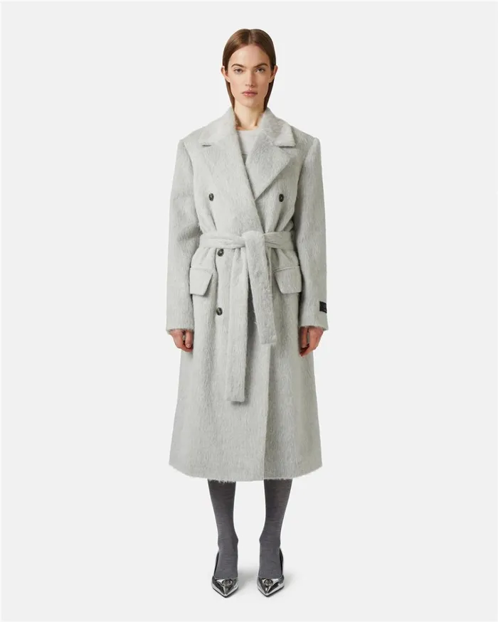 Women OUTERWEAR Iceberg Doublebreasted Coat In Velor Cloth
