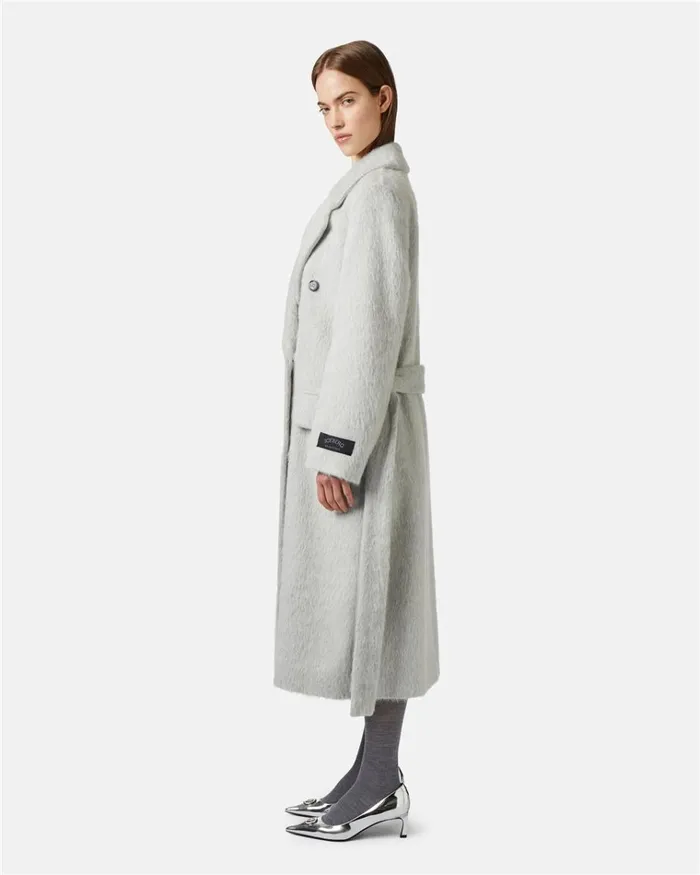 Women OUTERWEAR Iceberg Doublebreasted Coat In Velor Cloth