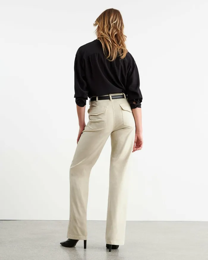 Women Pants and Shorts Nili Lotan GABY PANT Bone