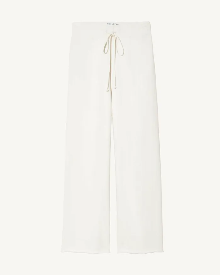 Women Pants and Shorts Nili Lotan KIKI SWEATPANT Chalk