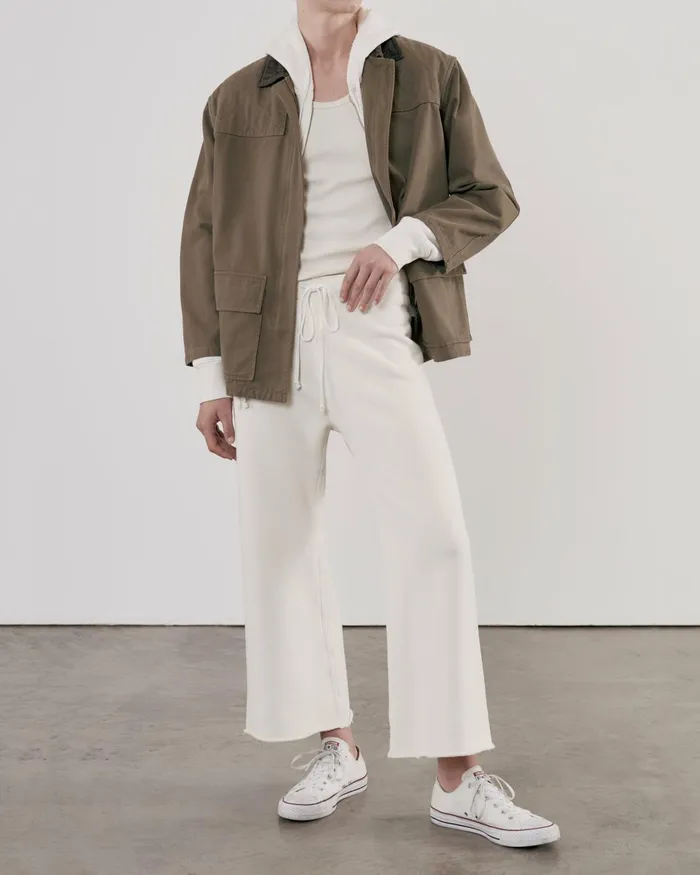 Women Pants and Shorts Nili Lotan KIKI SWEATPANT Chalk