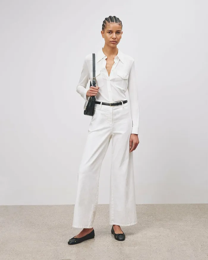 Women Pants and Shorts Nili Lotan MEGAN PANT Bone