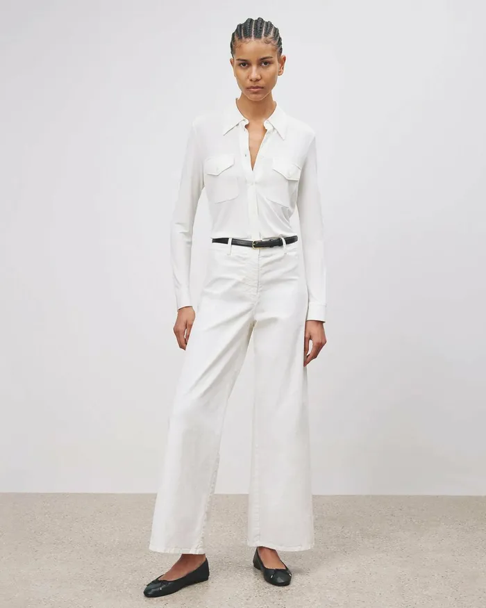 Women Pants and Shorts Nili Lotan MEGAN PANT Bone
