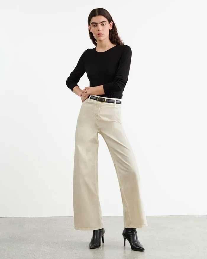 Women Pants and Shorts Nili Lotan MEGAN PANT Bone