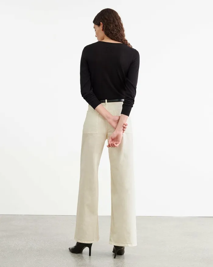 Women Pants and Shorts Nili Lotan MEGAN PANT Bone