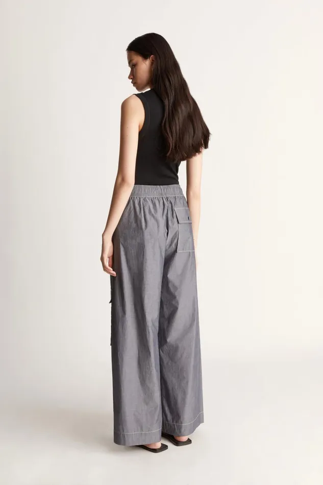 Women Pants And Shorts Lee Mathews Harriet Relaxed Pant Charcoal