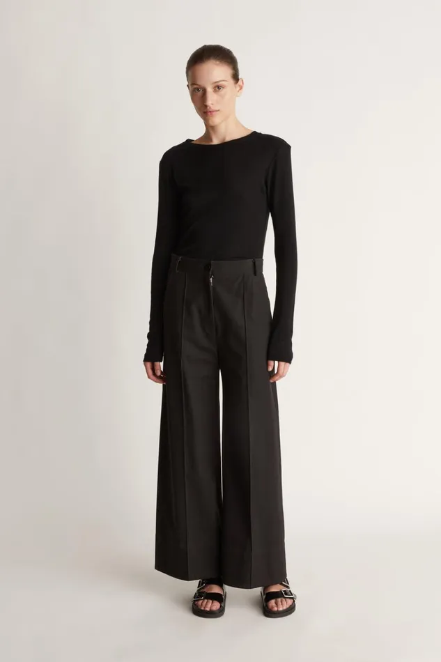 Women Pants And Shorts Lee Mathews LM Classic Culotte Black