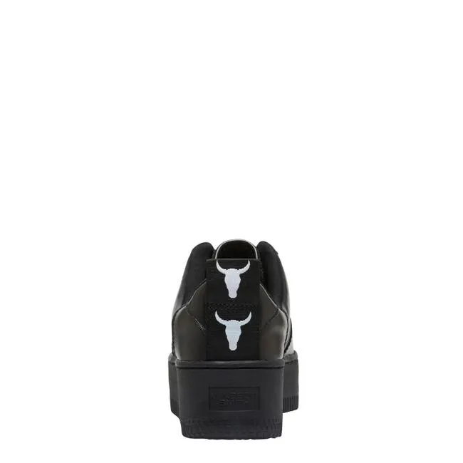 Women Racerr Black Leather Sneakers Windsor Smith Platform Sneakers