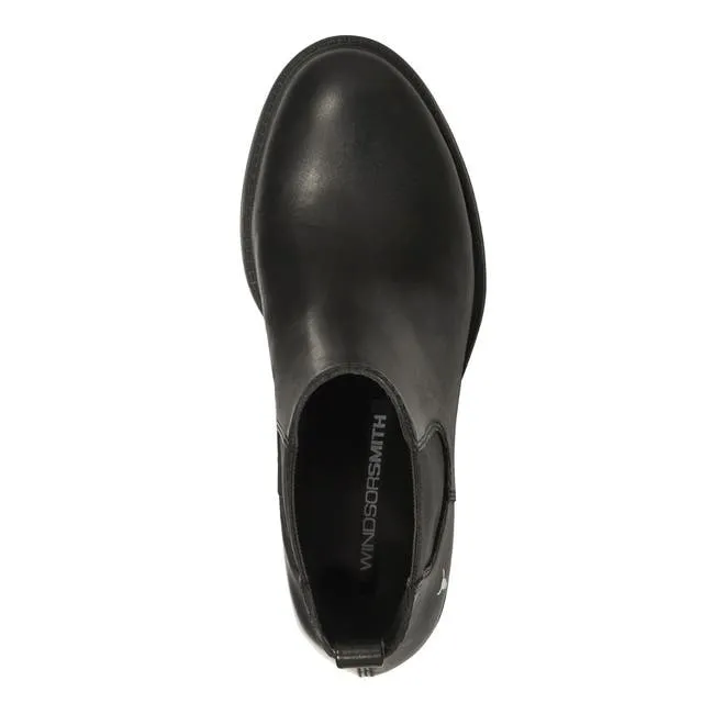 Women Replace Black Leather Boots Windsor Smith Boots