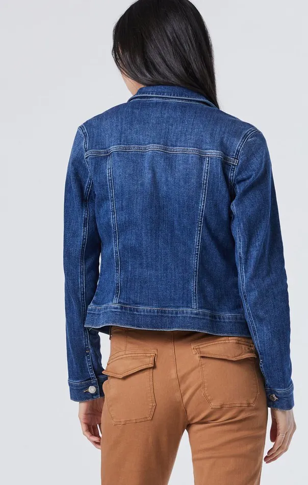 Women Samantha Jacket In Mid Brushed Feather Blue Mavi Jeans Jackets Women Samantha Jacket In Mid Brushed Feather Blue Mavi Jeans Jackets
