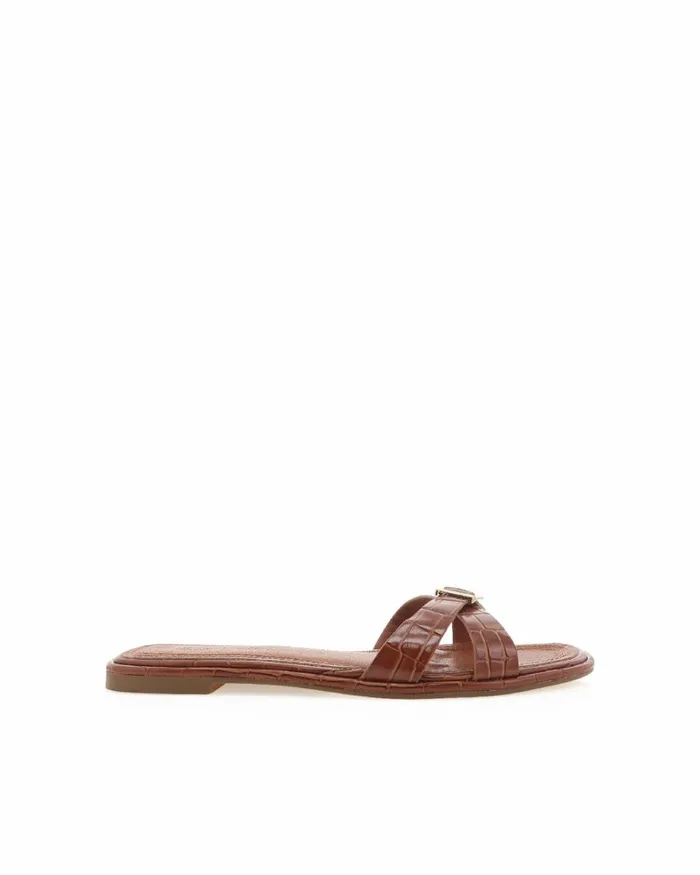 Women Sandals and Slides Billini PERLINE 8211 DARK TAN CROC