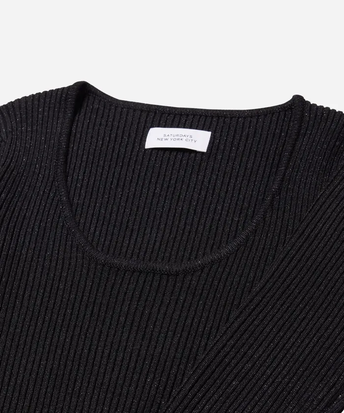 Women Saturdays NYC Dresses Martina Knit Dress Black