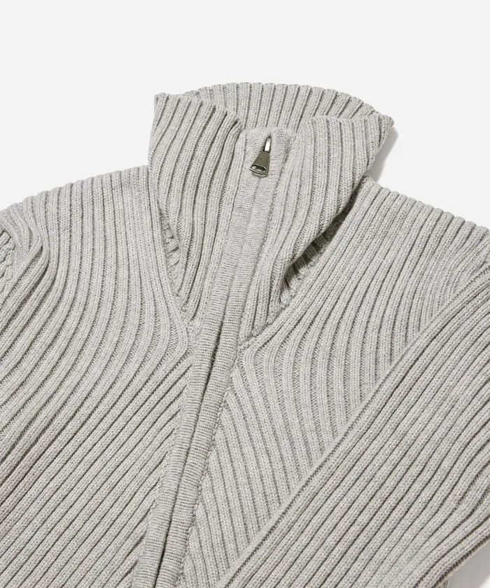 Women Saturdays NYC Knitwear Leah Cashmere Zip Sweater Ashheather Women Saturdays NYC Knitwear Leah Cashmere Zip Sweater Ashheather
