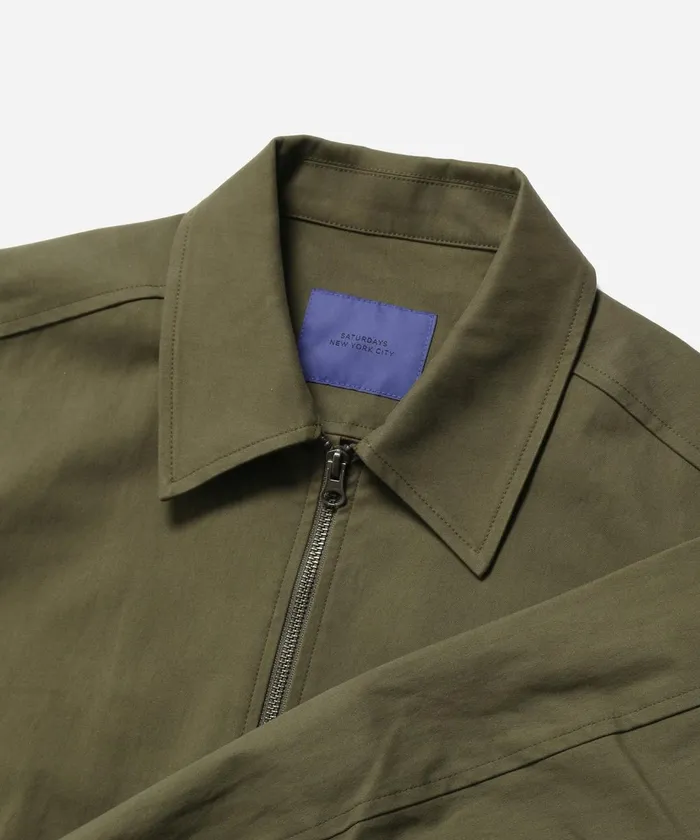 Women Saturdays NYC Outerwear Jiao Sanded Twill Jacket Armygreen Women Saturdays NYC Outerwear Jiao Sanded Twill Jacket Armygreen