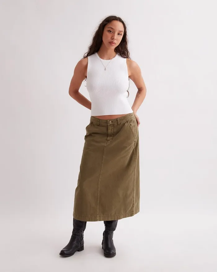 Women Saturdays NYC Skirts Tiffany Midi Skirt Darkearth Women Saturdays NYC Skirts Tiffany Midi Skirt Darkearth