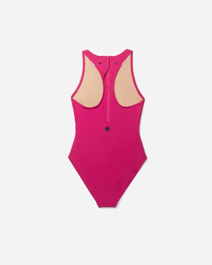 Women Saturdays NYC Swimwear All Terrain High Neck Swimsuit Rose Women Saturdays NYC Swimwear All Terrain High Neck Swimsuit Rose