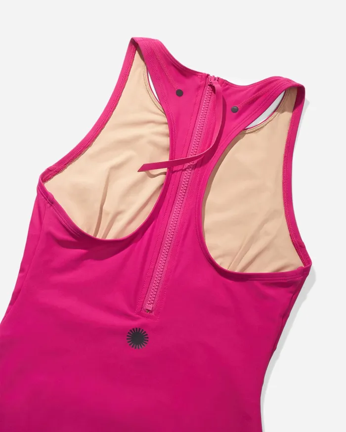 Women Saturdays NYC Swimwear All Terrain High Neck Swimsuit Rose Women Saturdays NYC Swimwear All Terrain High Neck Swimsuit Rose