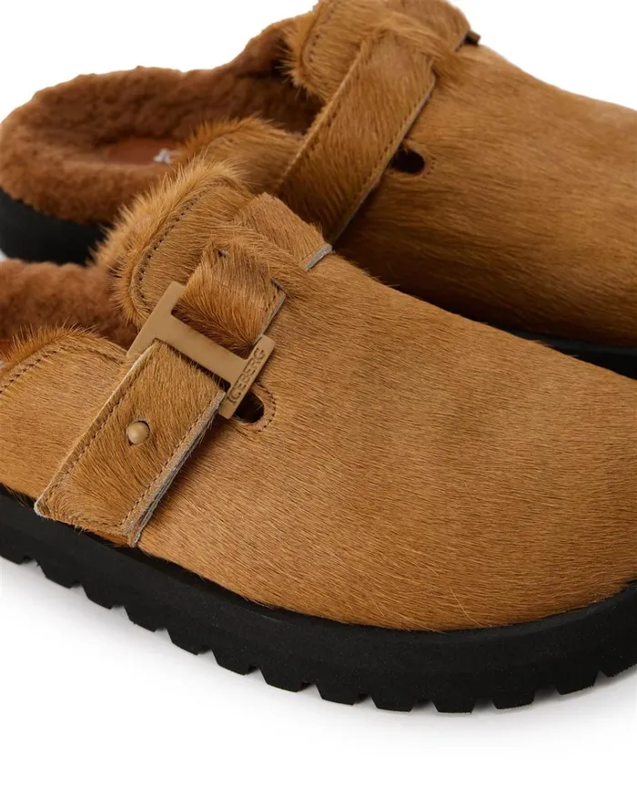 Women Shoes Iceberg Pony Leather Mule With Iceberg Monogram Buckle Women Shoes Iceberg Pony Leather Mule With Iceberg Monogram Buckle