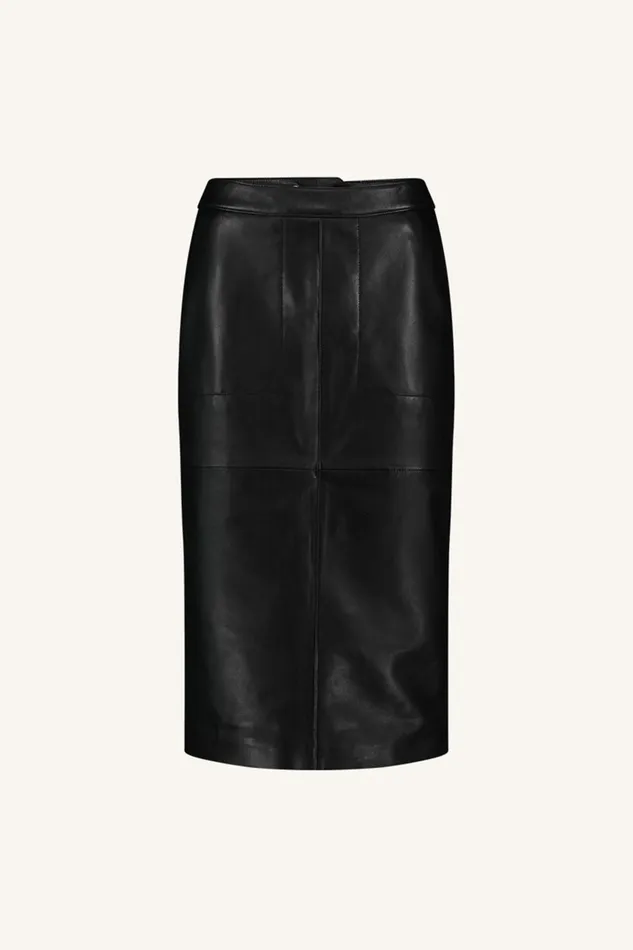 Women Skirts Bybar Frenkie Leather Skirt Black