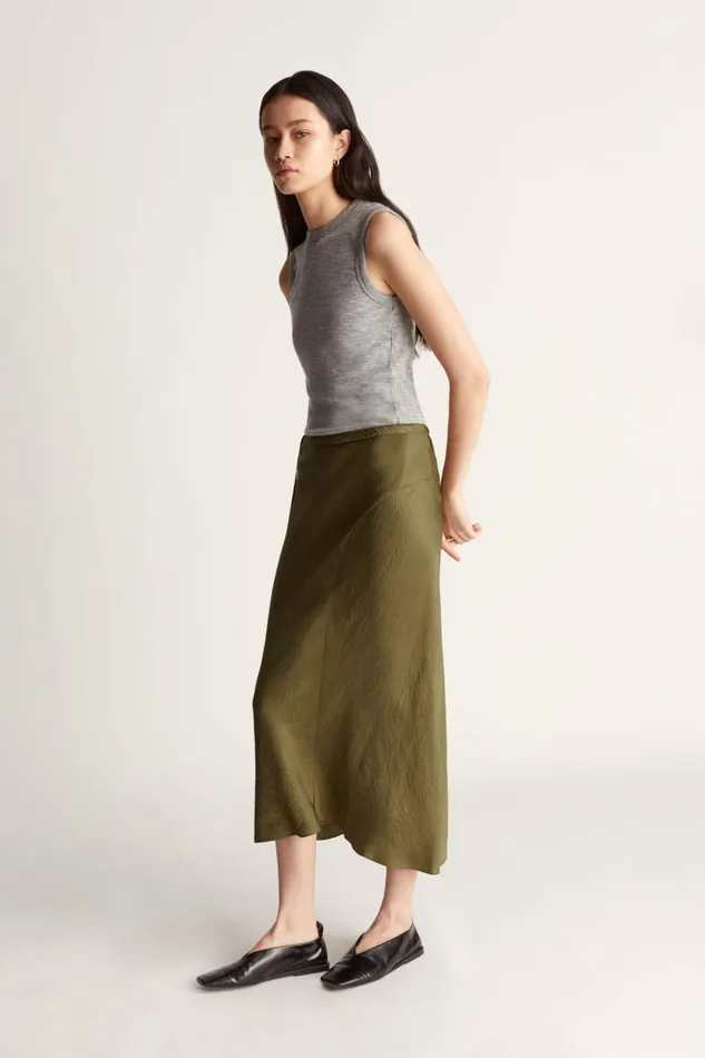 Women Skirts Lee Mathews Eden Skirt Khaki