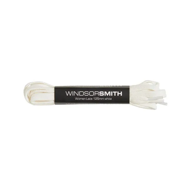 Women Sneaker Laces White 125cm Windsor Smith Shoe Care