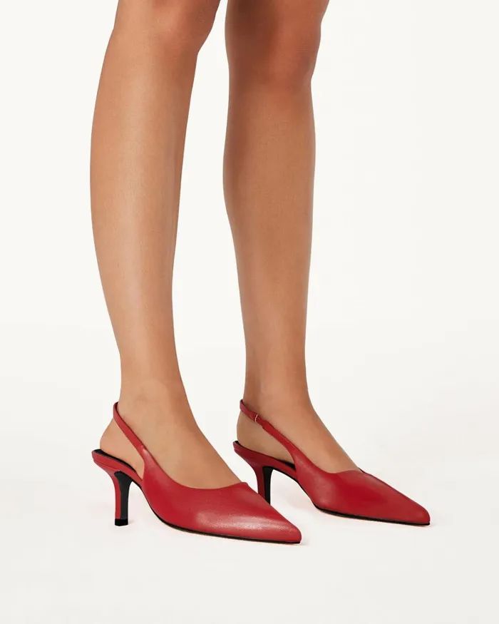 Women Stiletto Heels Billini DIANE 8211 CRIMSON
