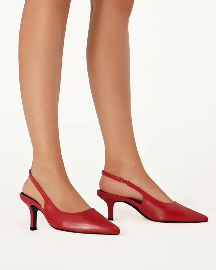 Women Stiletto Heels Billini DIANE 8211 CRIMSON