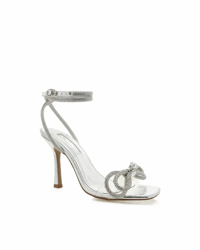 Women Stiletto Heels Billini ELARA 8211 CLEARSILVER