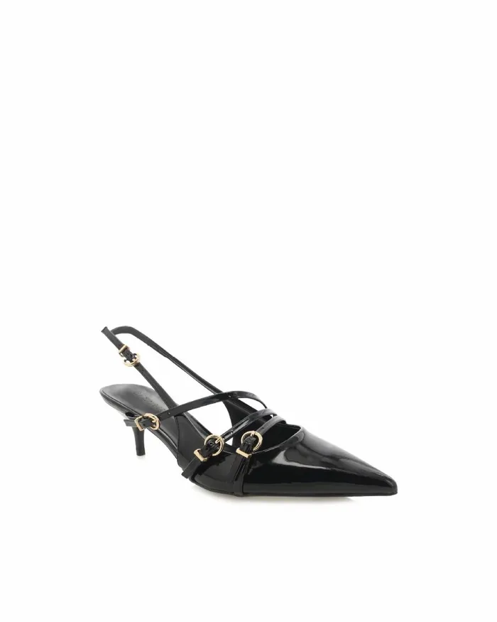 Women Stiletto Heels Billini JEANI 8211 BLACK PATENT