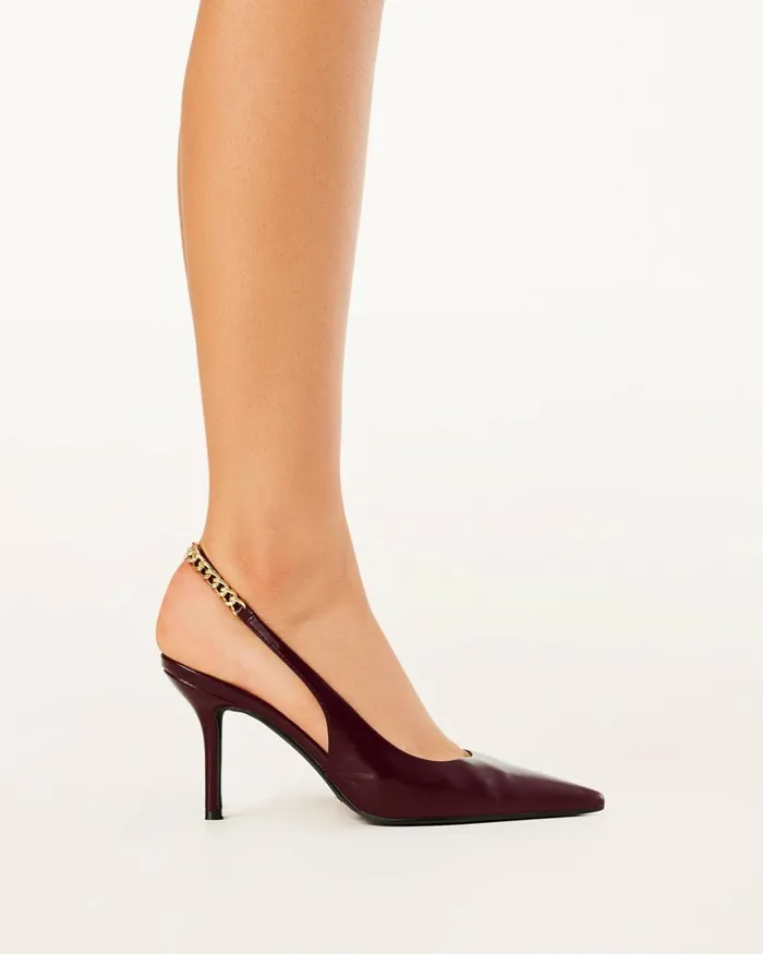 Women Stiletto Heels Billini KABIR 8211 WINE SHINE