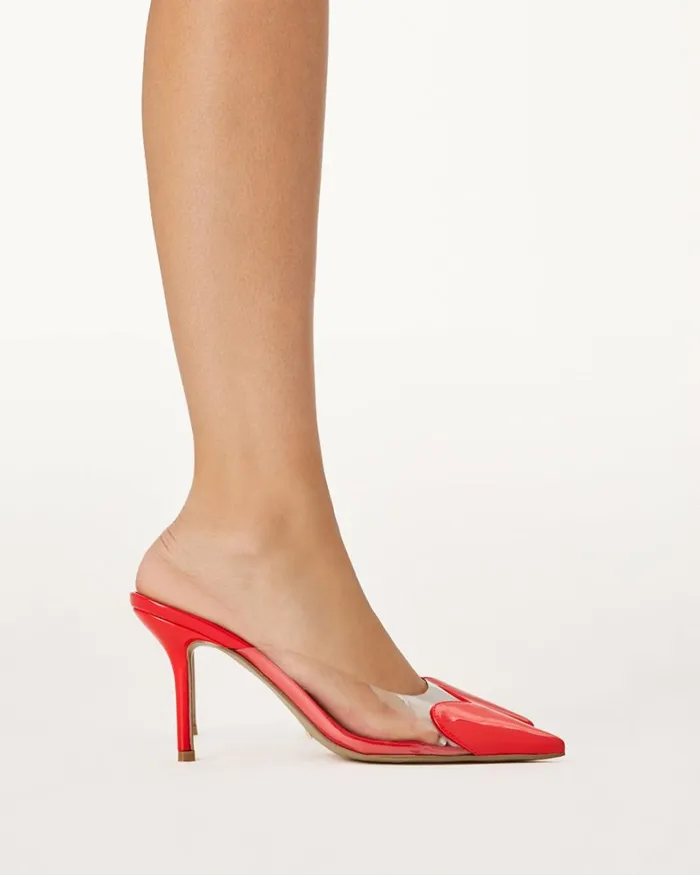 Women Stiletto Heels Billini KARESS 8211 CHILLI PATENTCLEAR