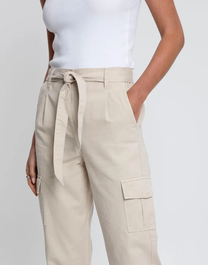 Women Stone Straight Leg Cargo Trousers Stone Threadbare Trousers Women Stone Straight Leg Cargo Trousers Stone Threadbare Trousers