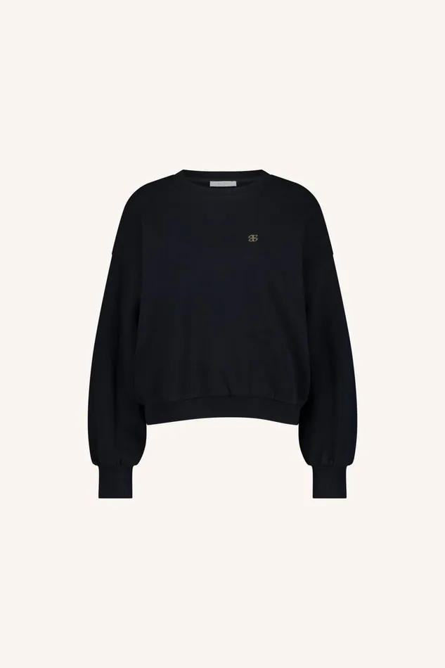 Women Sweaters Bybar Bibi Lucky Curve Sweater Midnight Women Sweaters Bybar Bibi Lucky Curve Sweater Midnight