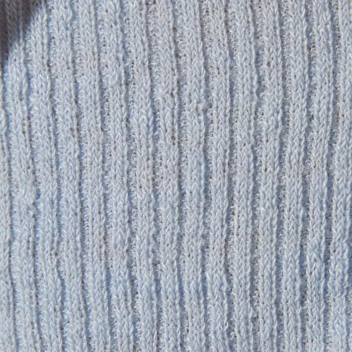 Women Sweaters James Perse Stretch Linen Ribbed Cardigan Bleached Blue