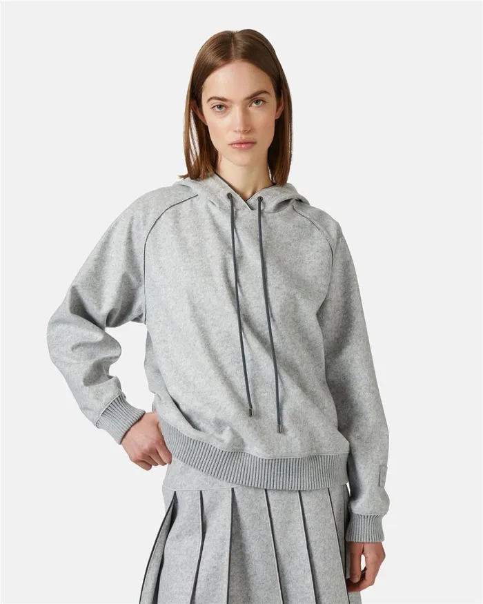 Women SWEATSHIRTS Iceberg Melange Hooded Sweatshirt Women SWEATSHIRTS Iceberg Melange Hooded Sweatshirt