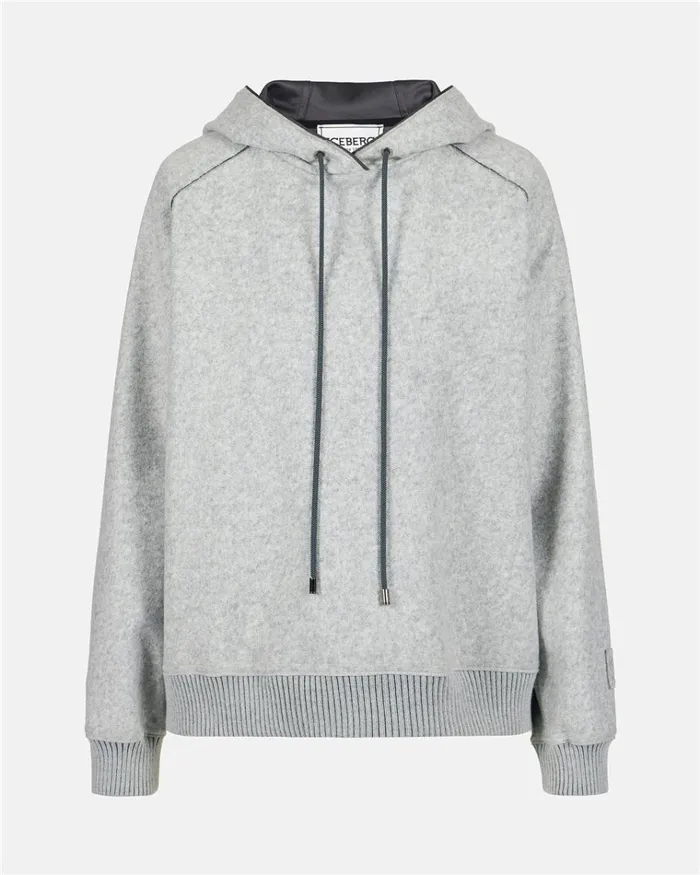Women SWEATSHIRTS Iceberg Melange Hooded Sweatshirt Women SWEATSHIRTS Iceberg Melange Hooded Sweatshirt